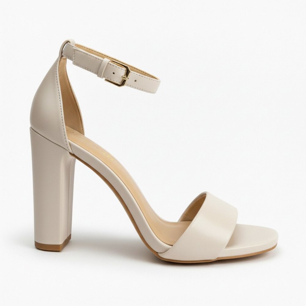 NWOT Nutralizer White Heels, Size 8W, Wedding, Party, Joy Dress Sandal, Comfort